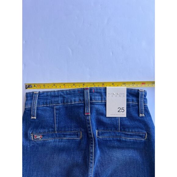NWT Alice + Olivia Jeans Women`s H Rise Wide Leg Crop Pants Sz. 25 MSRP $275 - Picture 8 of 9